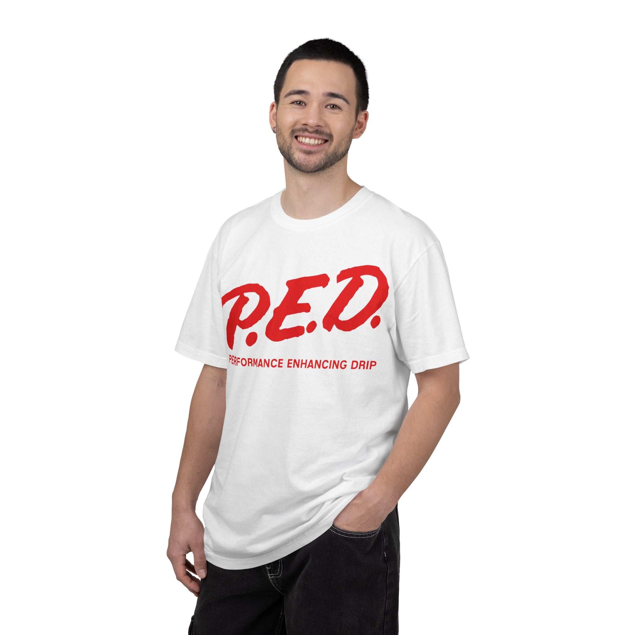 P.E.D. Drop 001 - The Enhancer Tee – Performance Enhancing Drip